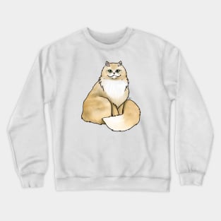 Cat - Persian - Orange Crewneck Sweatshirt